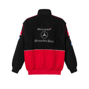Red Mercedes Vintage Racing Jacket