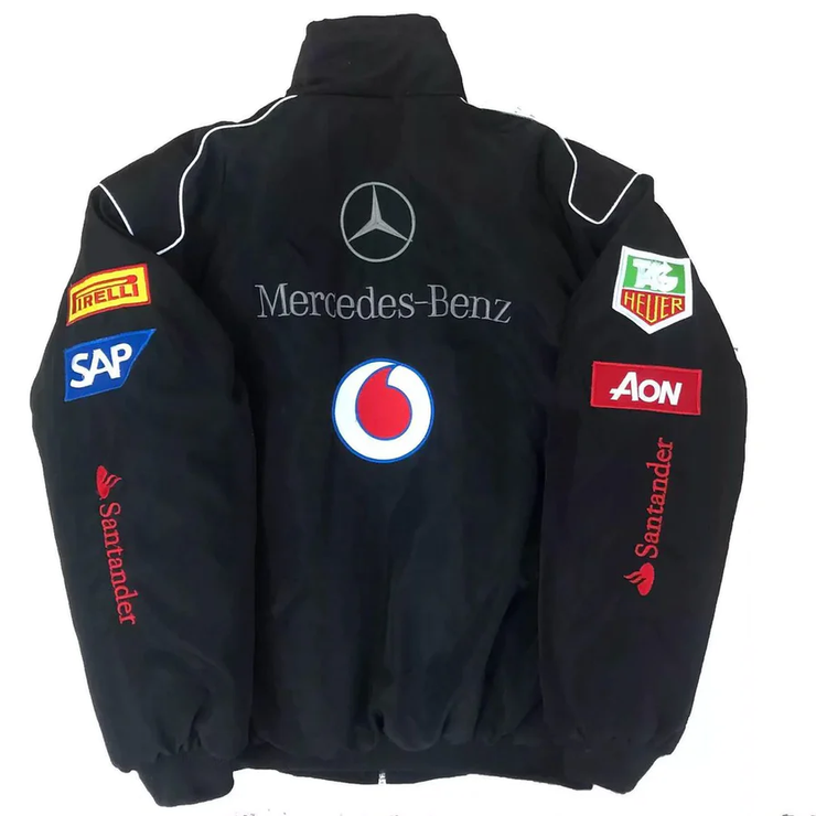 Black Mercedes Vintage Racing Jacket