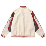 White M&M Vintage Racing Jacket
